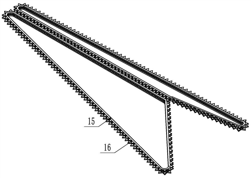 A peanut harvesting peanut seedling separation device