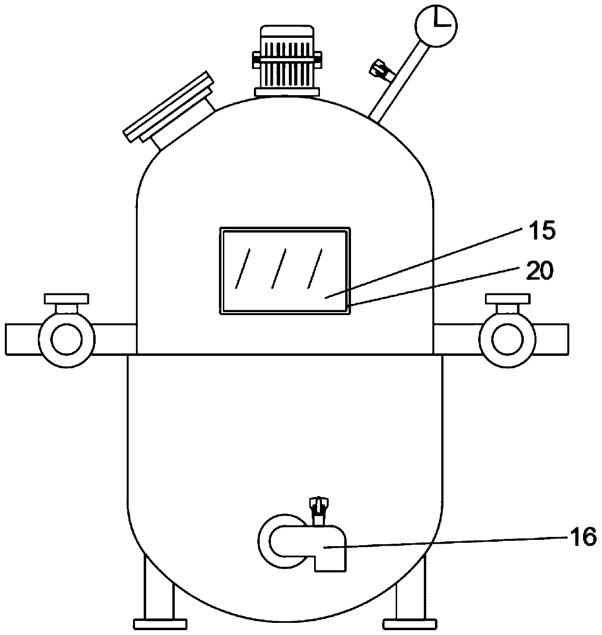 Efficient reaction kettle for chemical production
