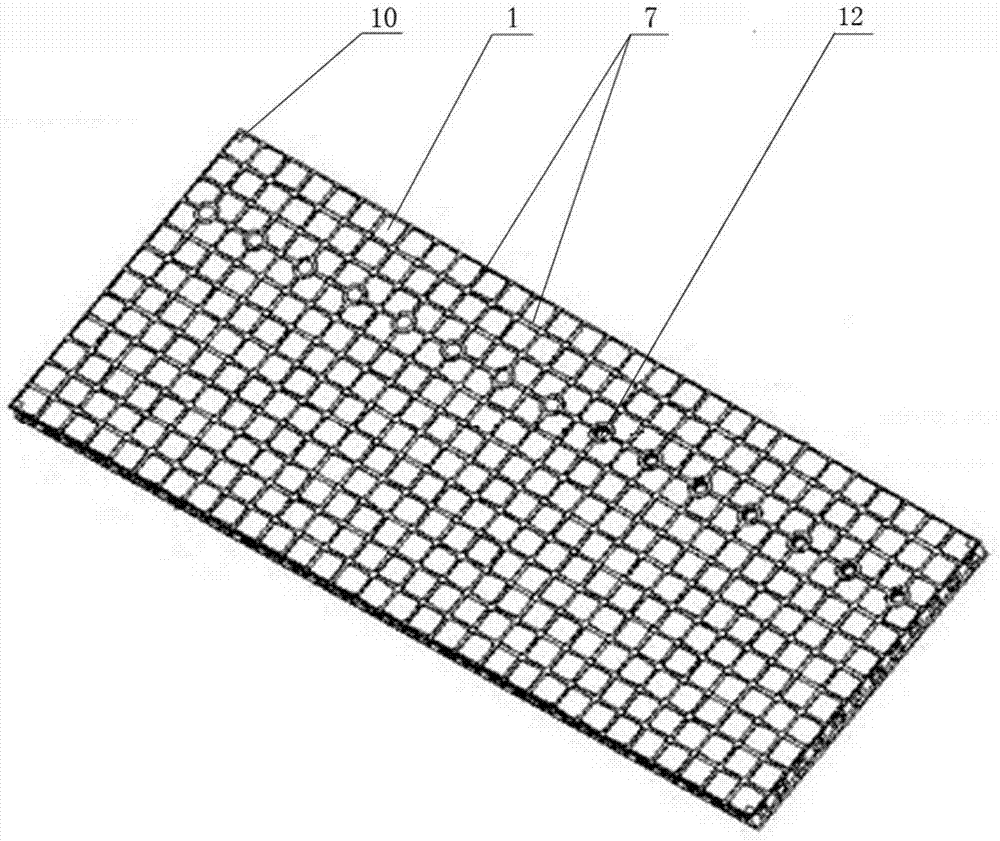 Plastic formwork for building slab