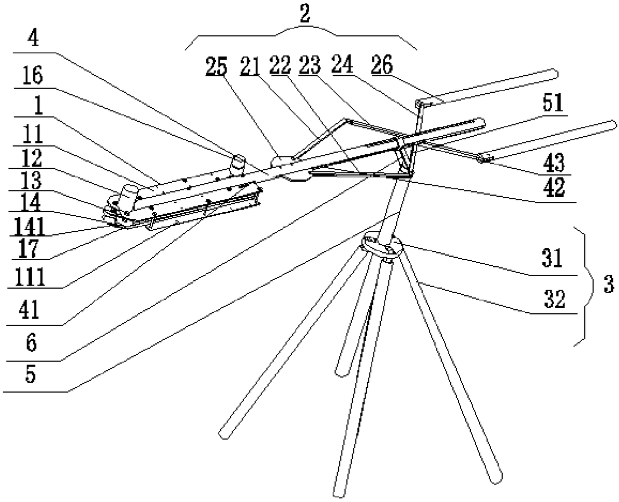 Hooking conveying type fruit picker