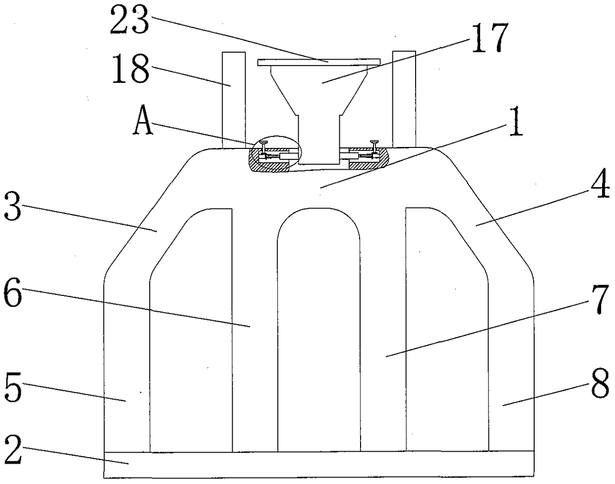 Investment casting composite pouring system