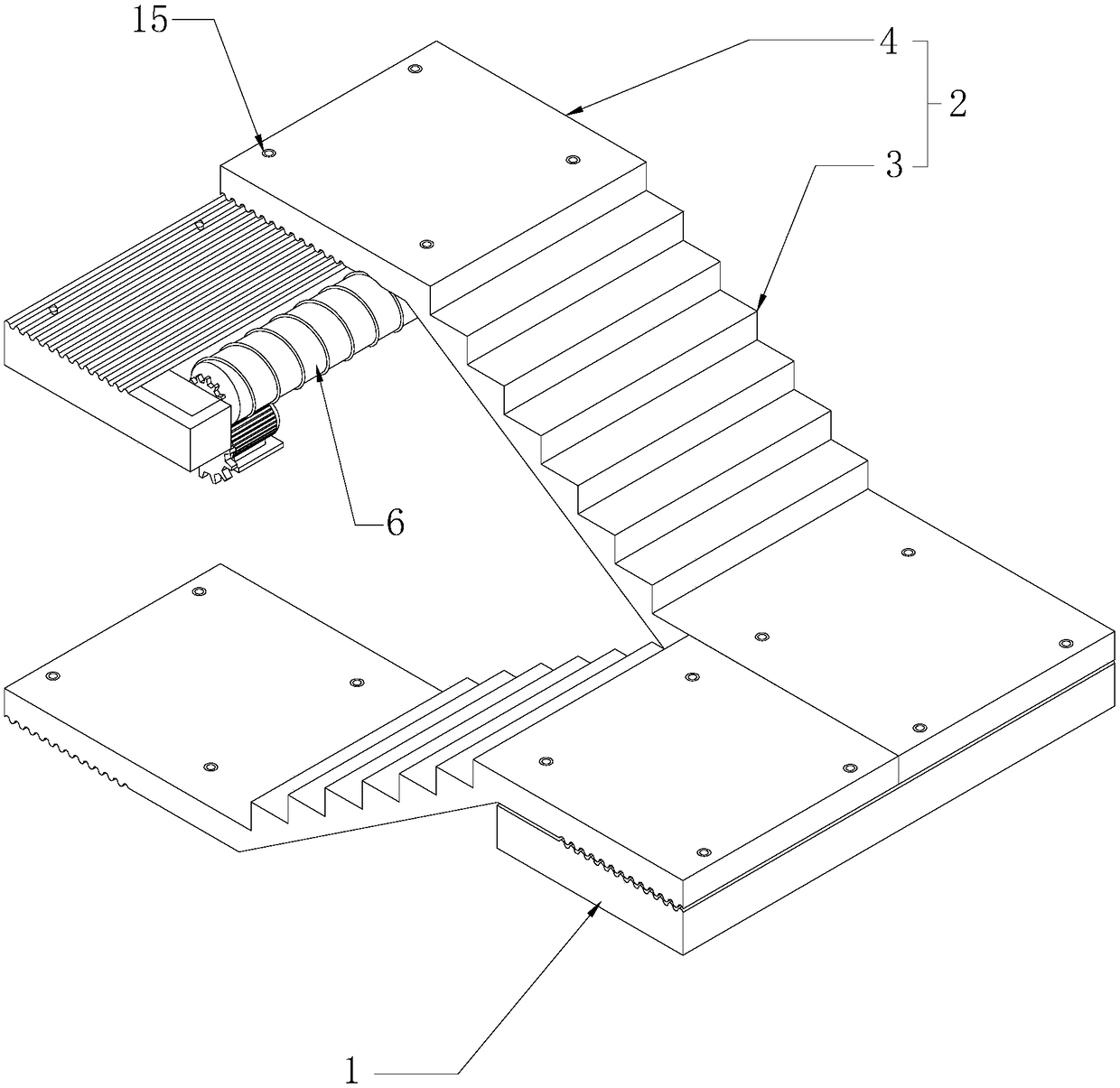 Prefabricated stair structure