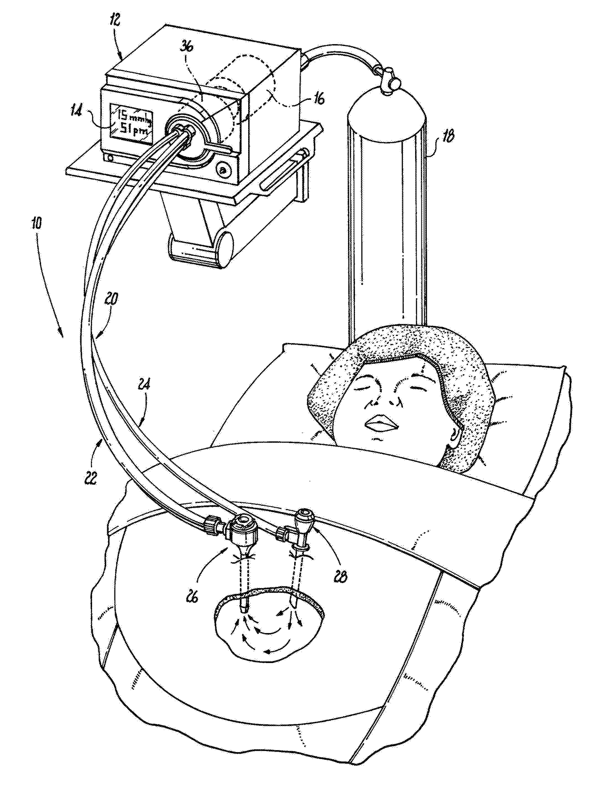 Gas circulation system with single lumen gas sealed access port and single lumen valve sealed access port for use during endoscopic surgical procedures