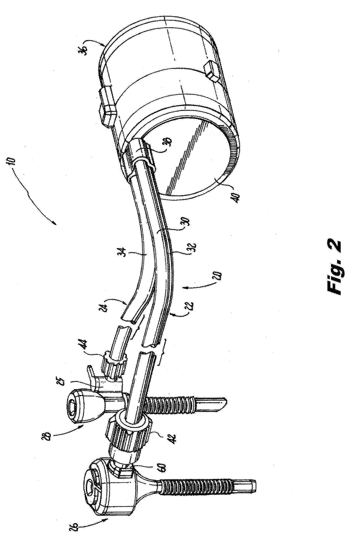 Gas circulation system with single lumen gas sealed access port and single lumen valve sealed access port for use during endoscopic surgical procedures