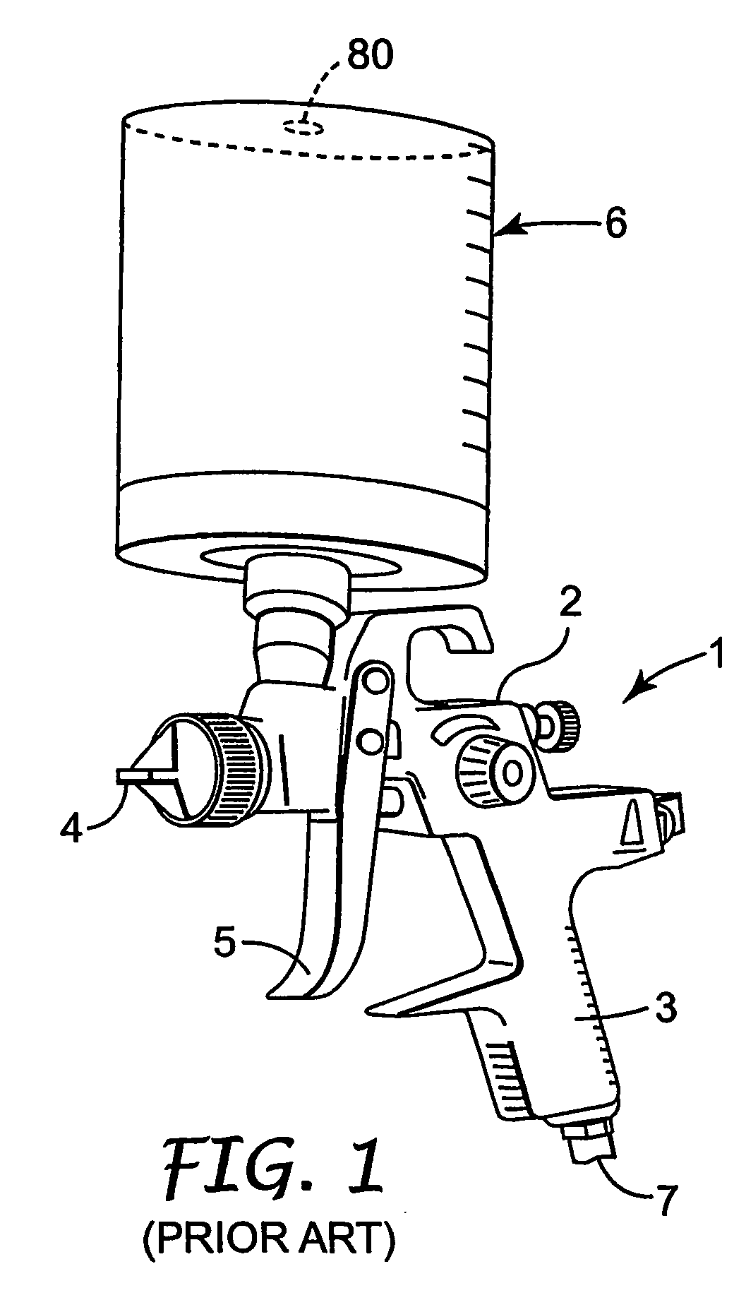 Spray gun reservoir with oversize, fast-fill opening