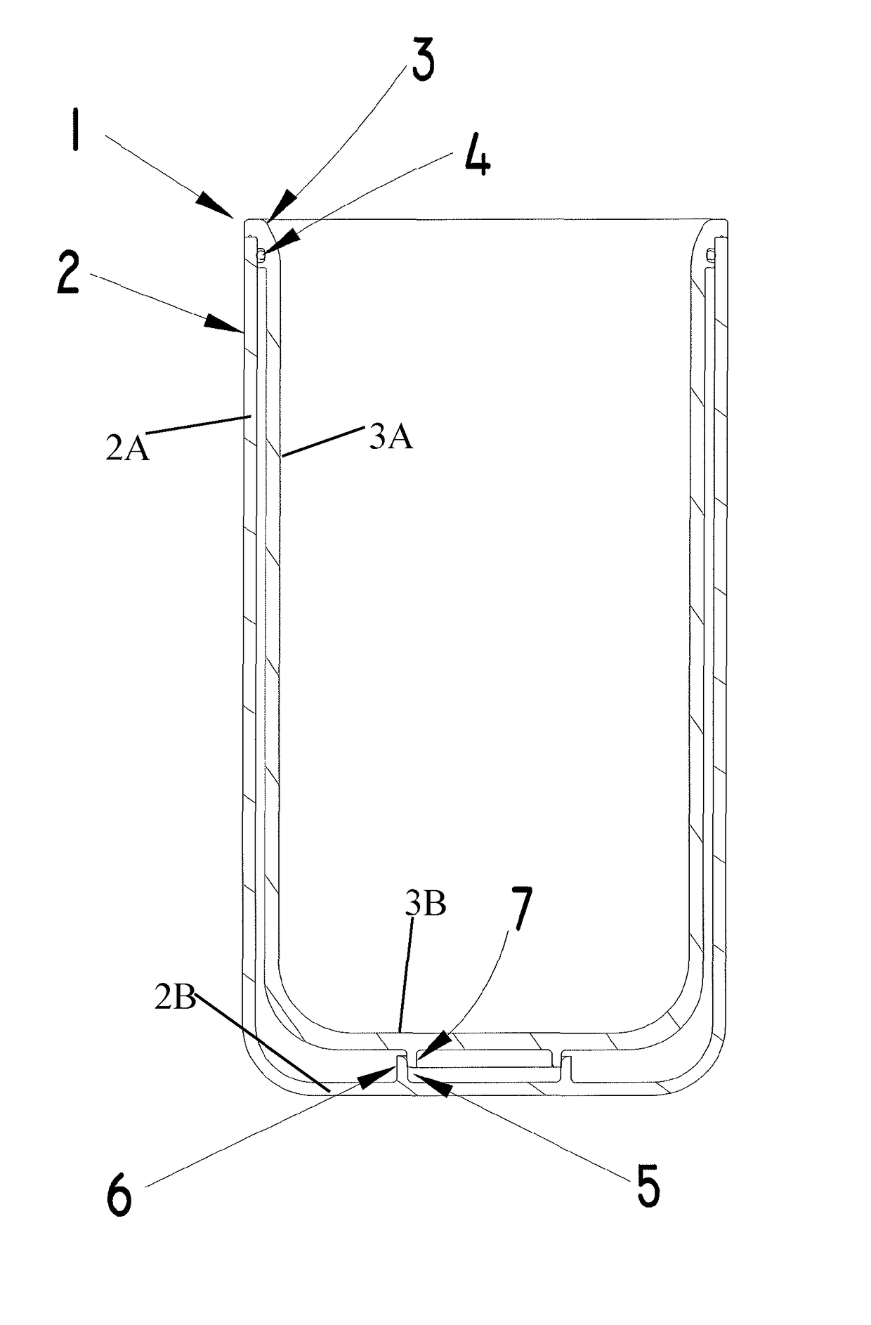 Double walled thermal container with ring seal