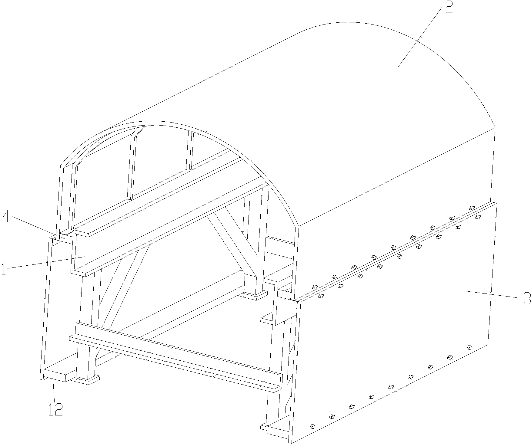 Anti-dust device for rubber belt conveyer