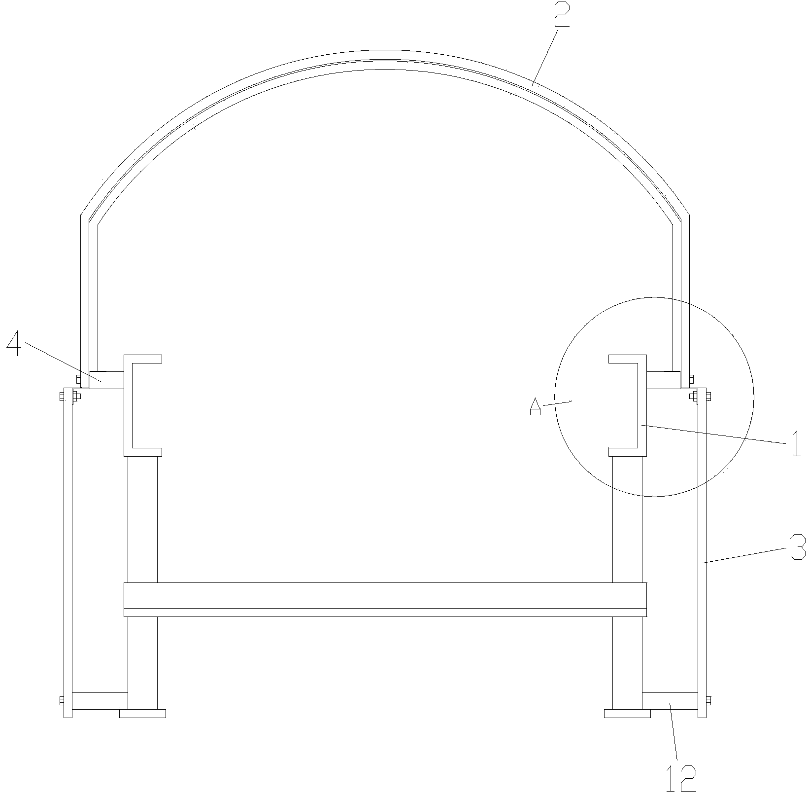 Anti-dust device for rubber belt conveyer