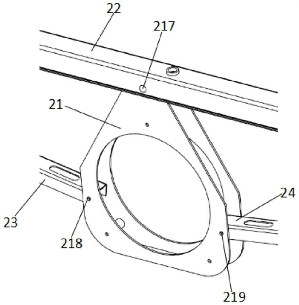 A heliostat frame