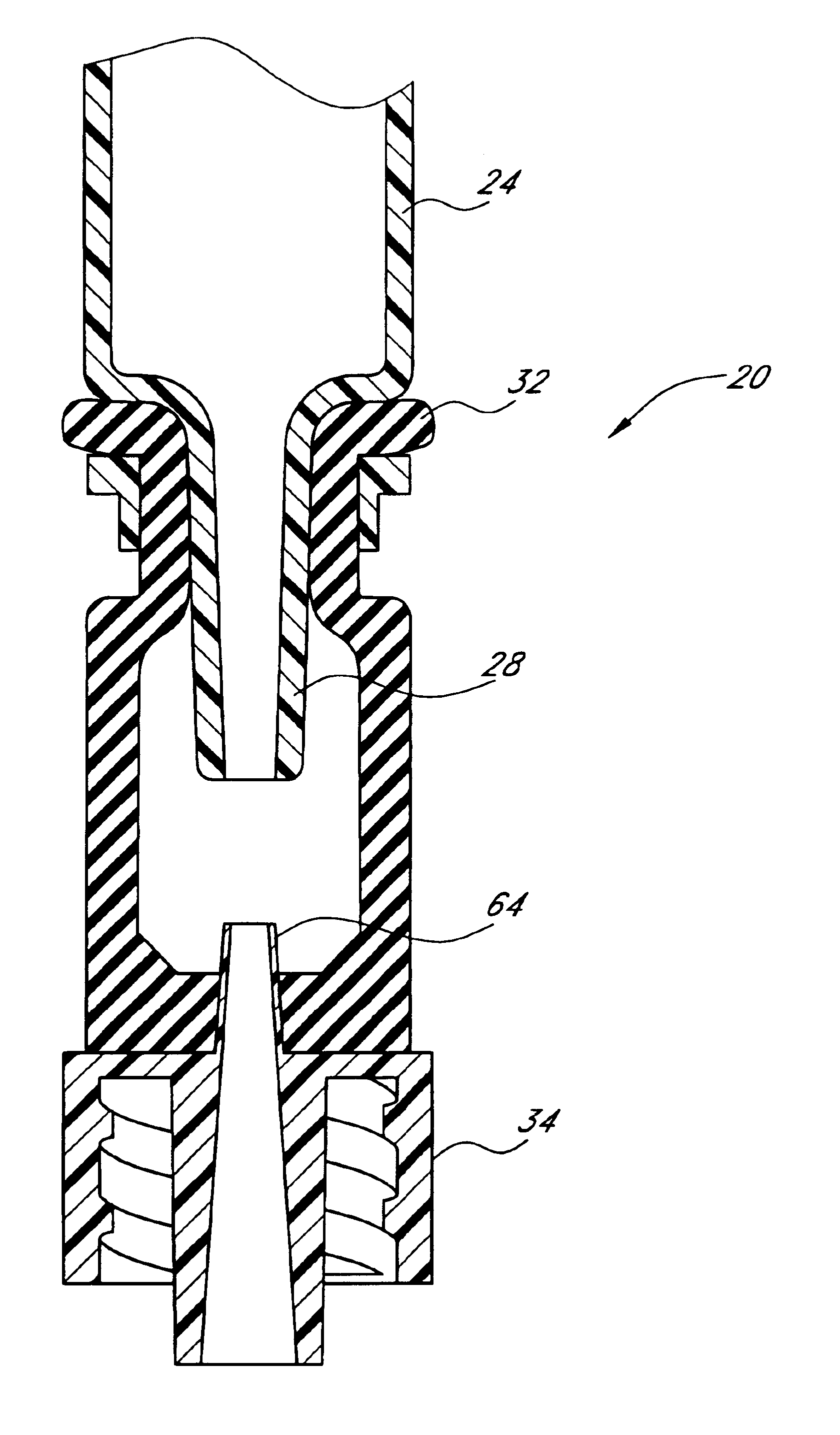 Medical valve with positive flow characteristics