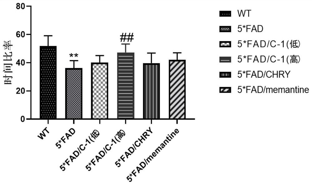 Application of chrysin derivative in medicine preparation