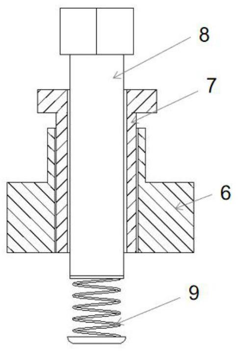 Flexible guide rail of the first conveying channel of the packaging machine