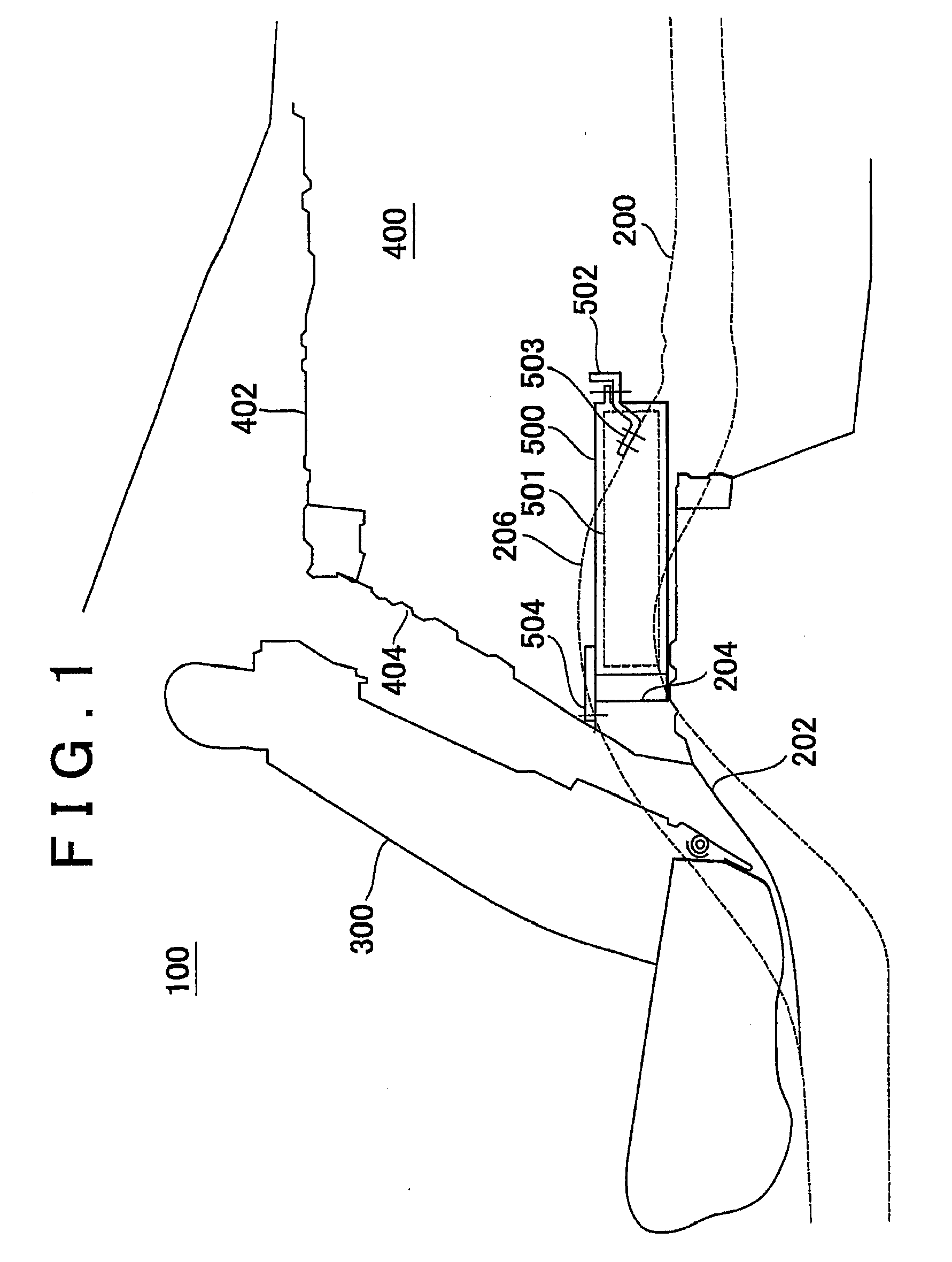 Mounting structure for storage battery device