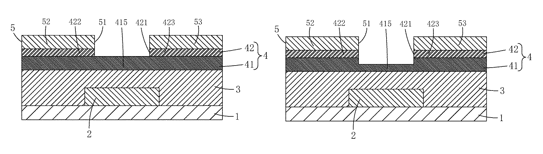 TFT substrate structure and manufacturing method thereof