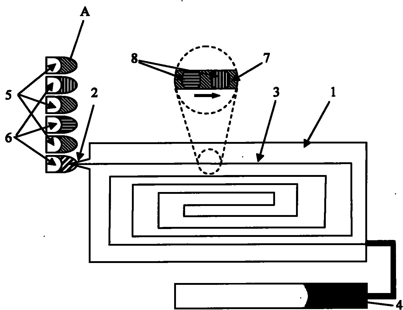 Method for preparing microfluidic chip probe array for use in biochip analysis