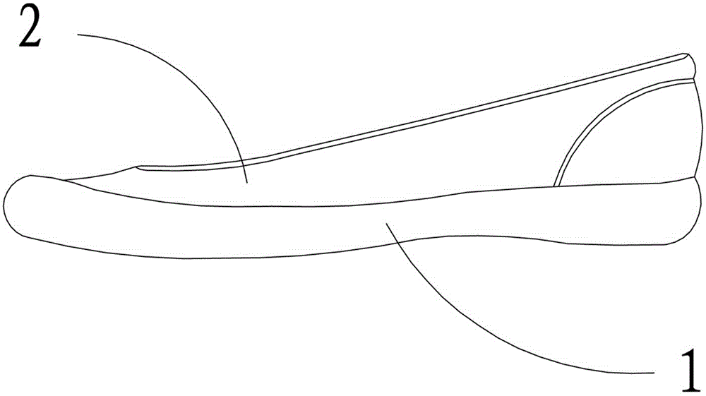 Structure of portable casual shoes and manufacturing process for portable casual shoes