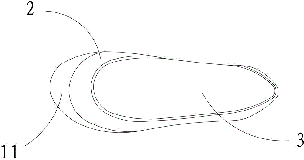 Structure of portable casual shoes and manufacturing process for portable casual shoes