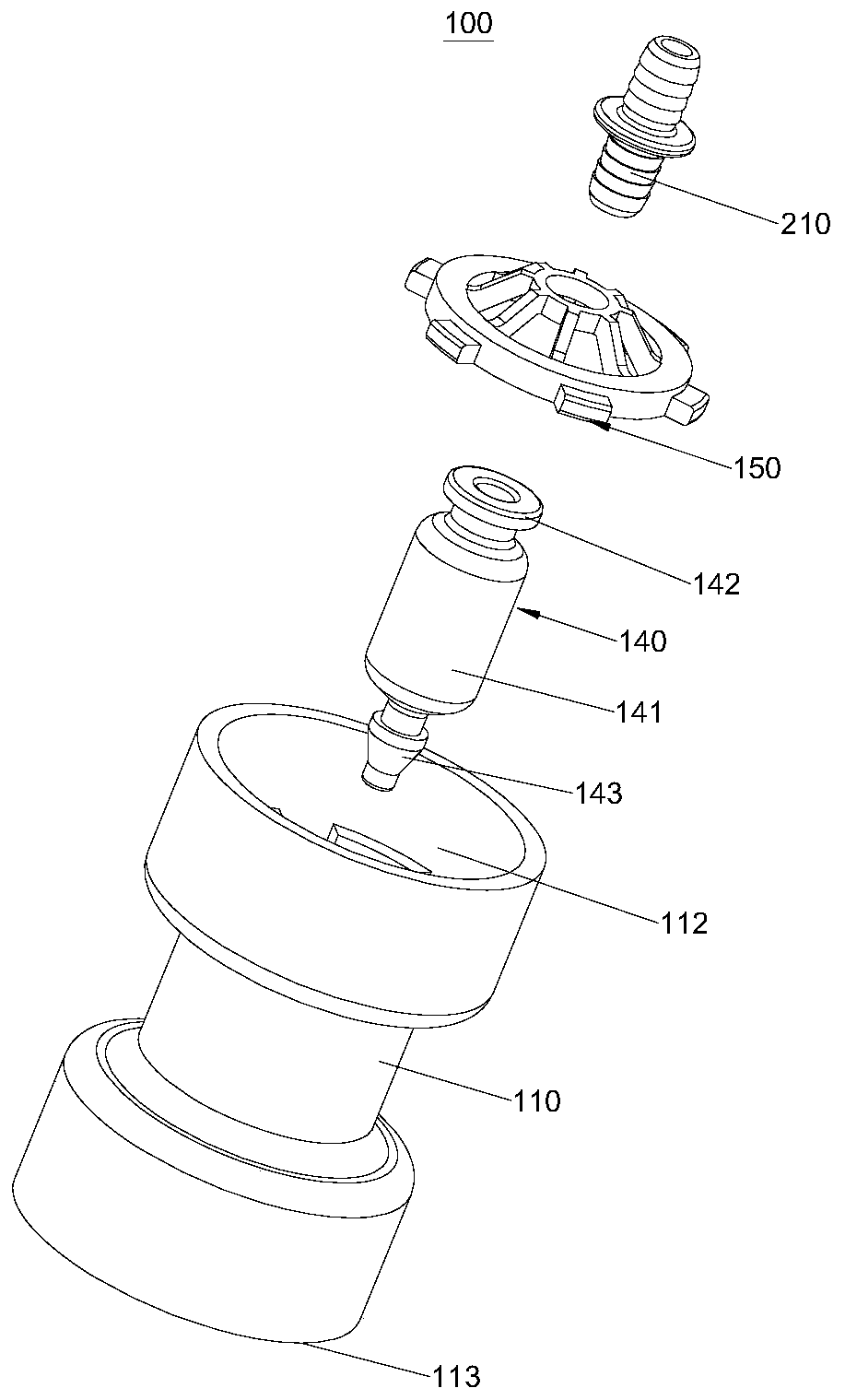 External expansion type flexible pressure valve