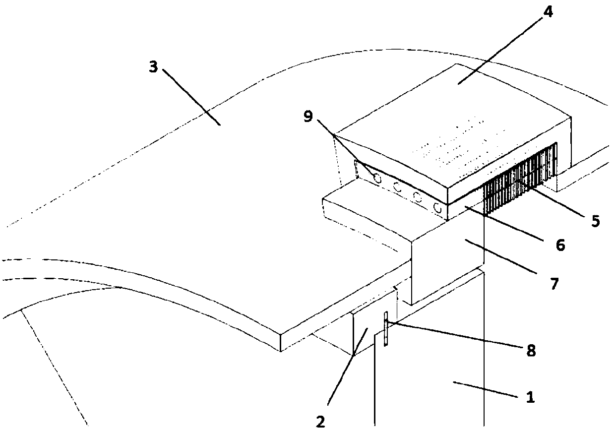 Retention-type rear cover separation device capable of braking and buffering based on large-impulse collision