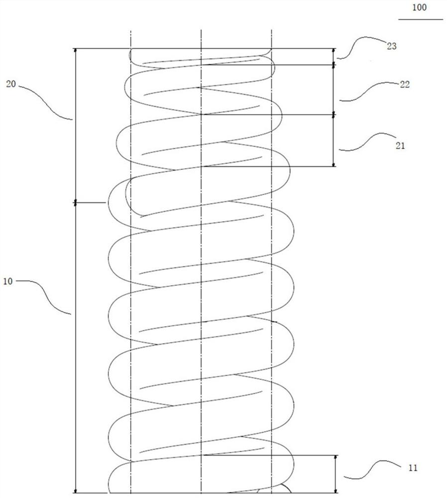 Vehicle spiral spring and vehicle with same