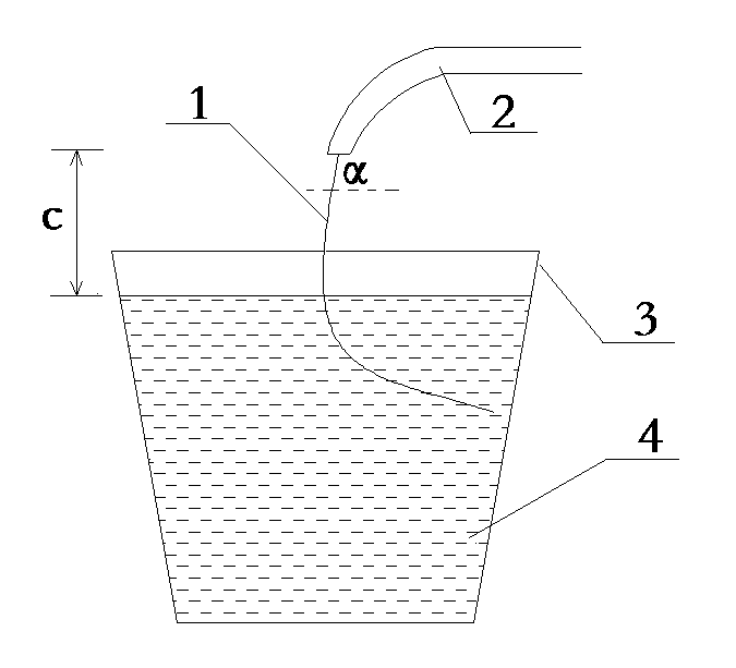 Calcium adding method for deoxidation calcium treatment of liquid steel