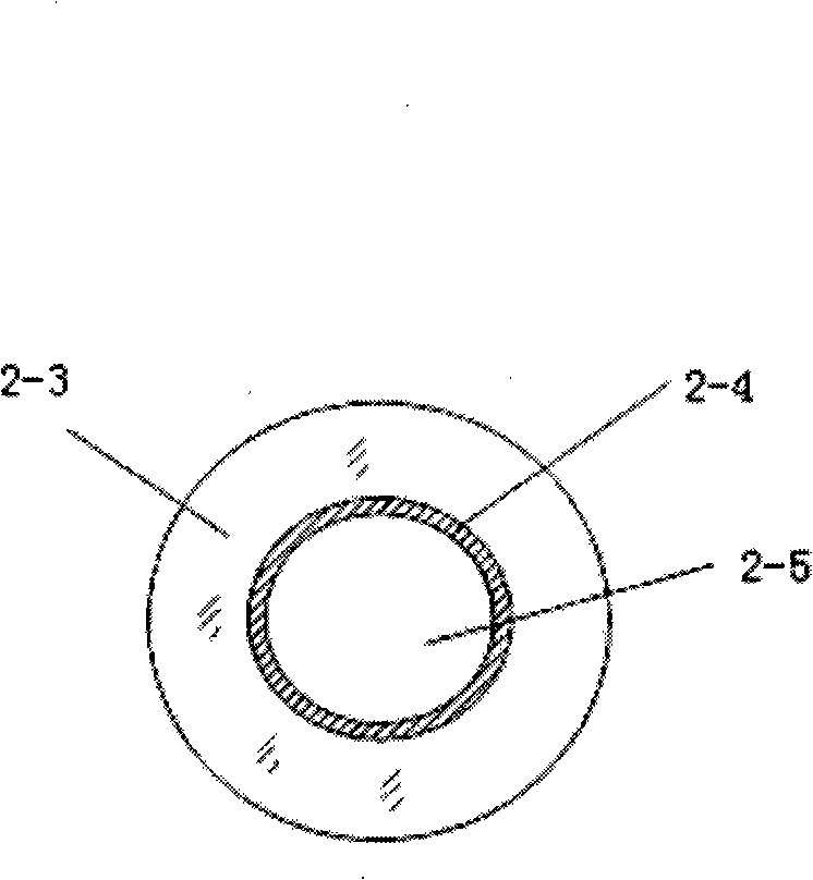 Capillary pipe optical fibre and standard optical fibre connecting method