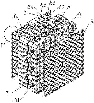 Modular battery block structure