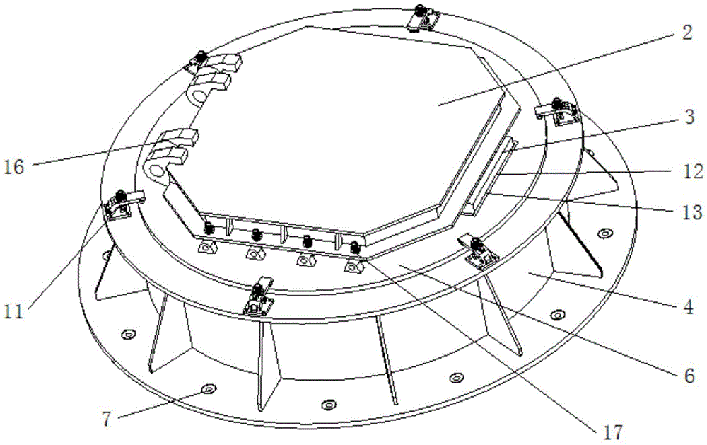 Test work platform with both revolving and angle adjusting functions