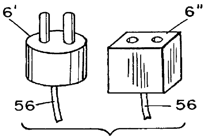 Two-part battery charger/power cable article with multiple device capability