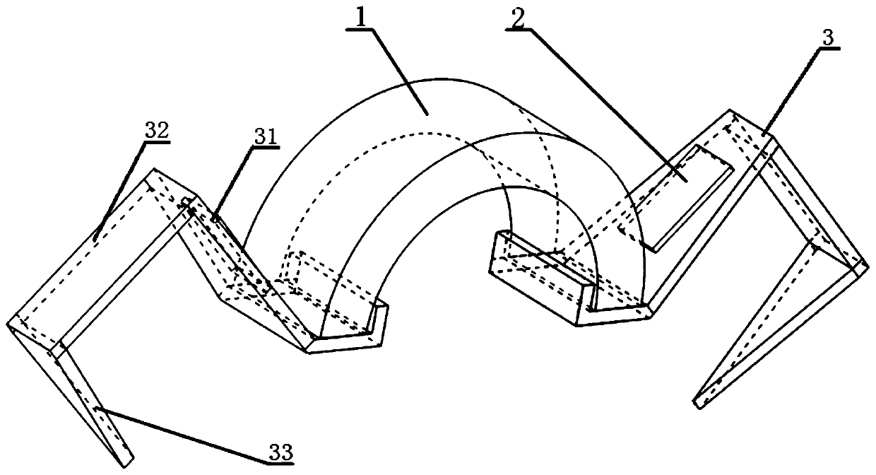 Rigid-flexible integrated crawling actuator applied to narrow cavity and working method of rigid-flexible integrated crawling actuator