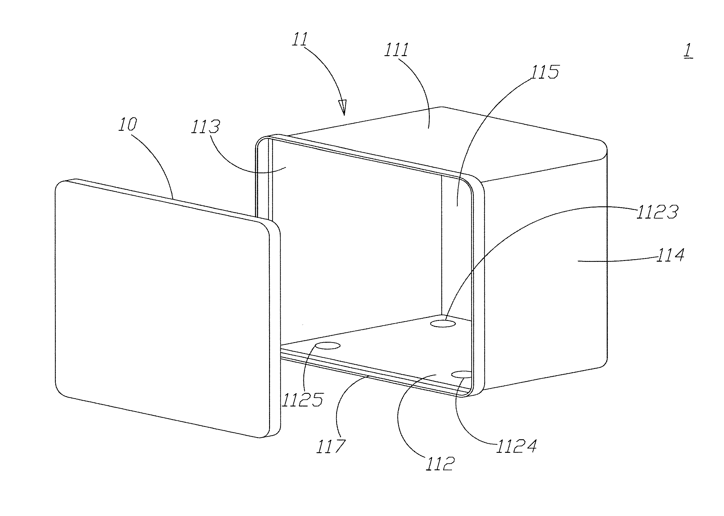 Front opening unified pod having inlet and outlet