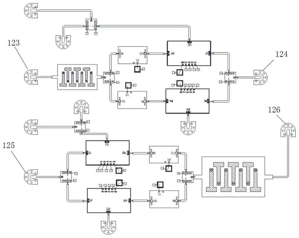 Silicon-based three-dimensional integrated frequency conversion channel