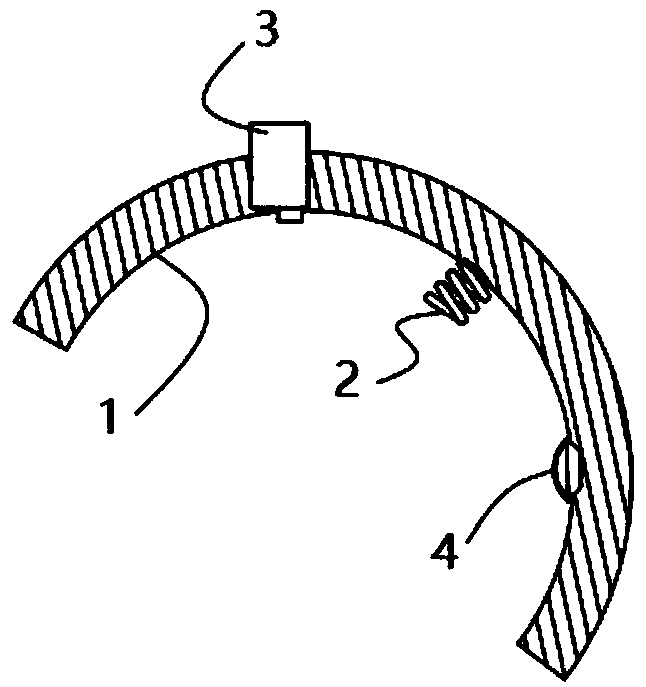 Brain electric wave collecting device