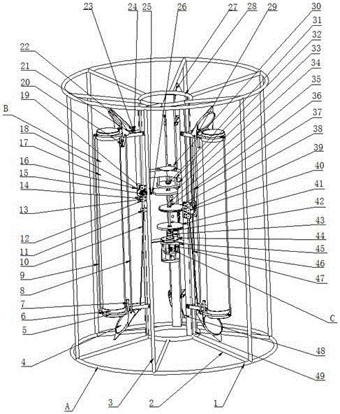 Fully-automatic water sampler used for layered collection of water sample