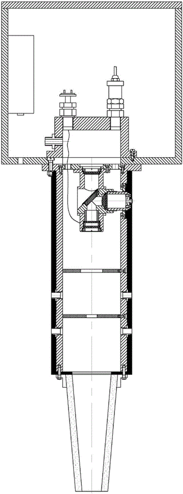 High-temperature-resistant immersion probe for laser-induced breakdown spectroscopy system