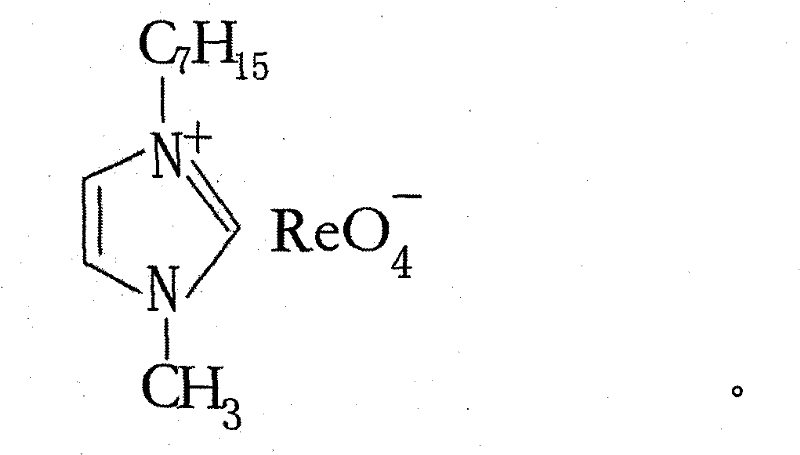 A kind of method that hydrophobic rhenium ionic liquid catalyzes olefin epoxidation