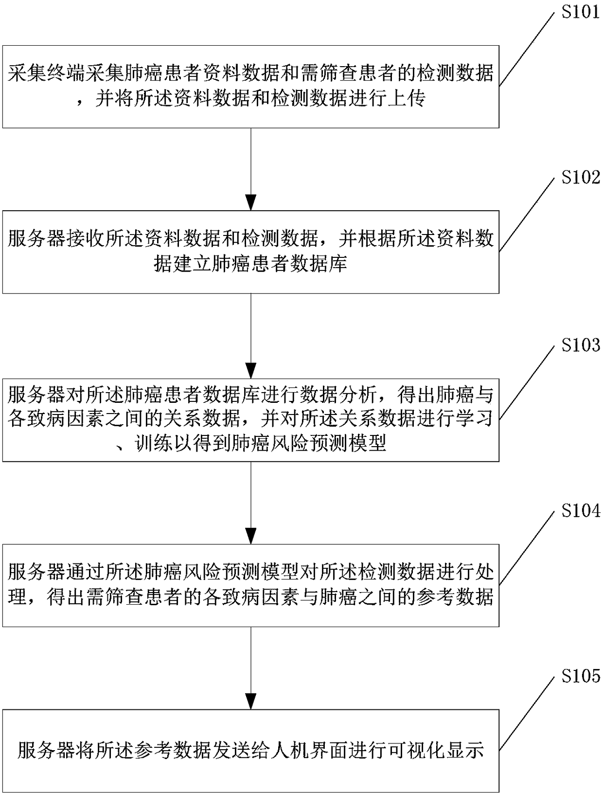 Big data based lung cancer screening system and method