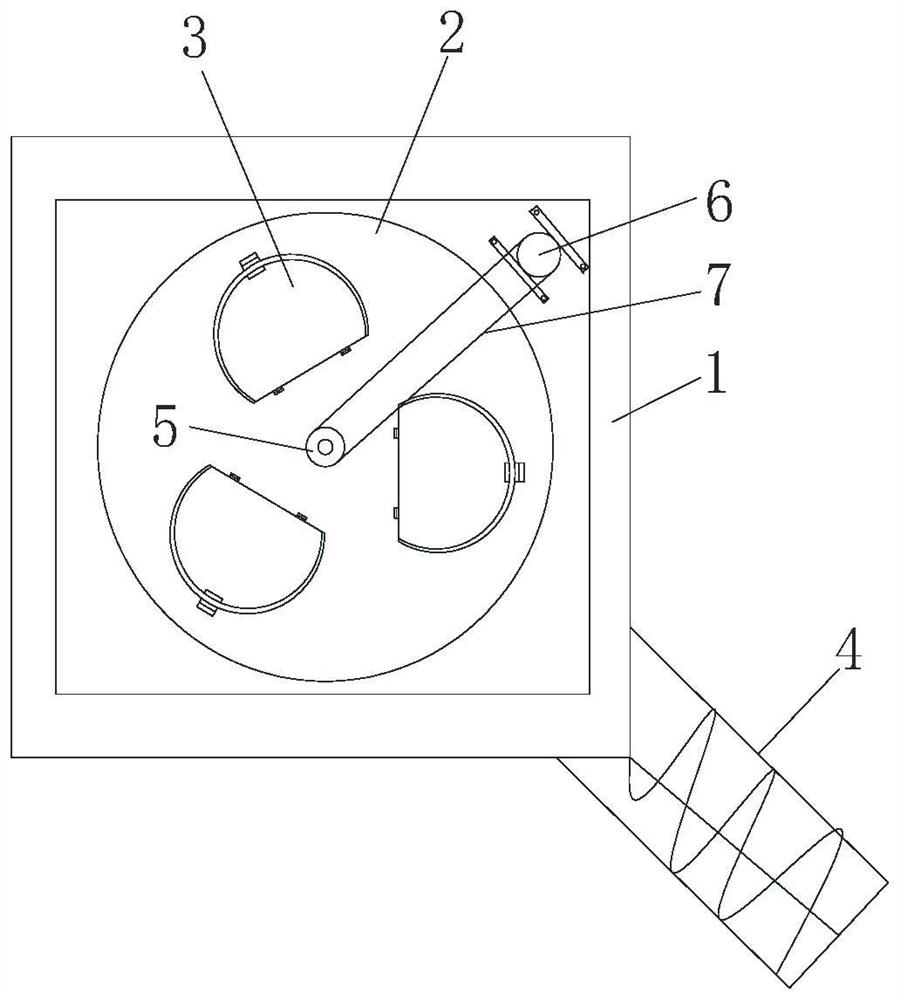 Quantitative-proportioning feeding device for feed processing