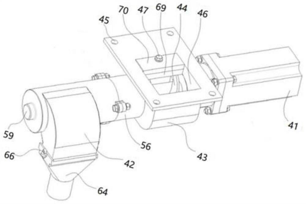 Quantitative-proportioning feeding device for feed processing