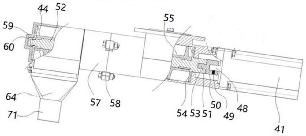 Quantitative-proportioning feeding device for feed processing