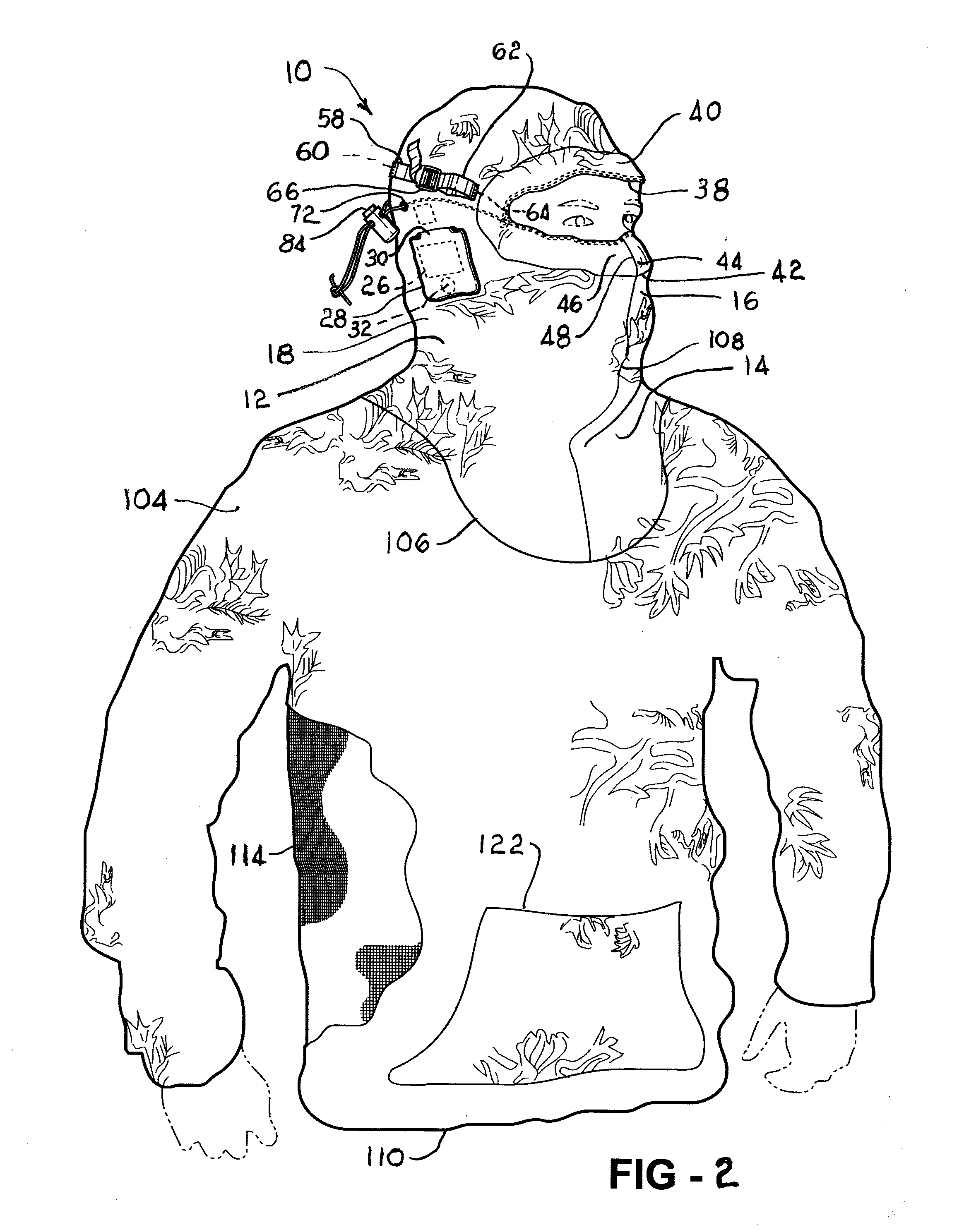 Hunters Hood with Adjustable Face Opening