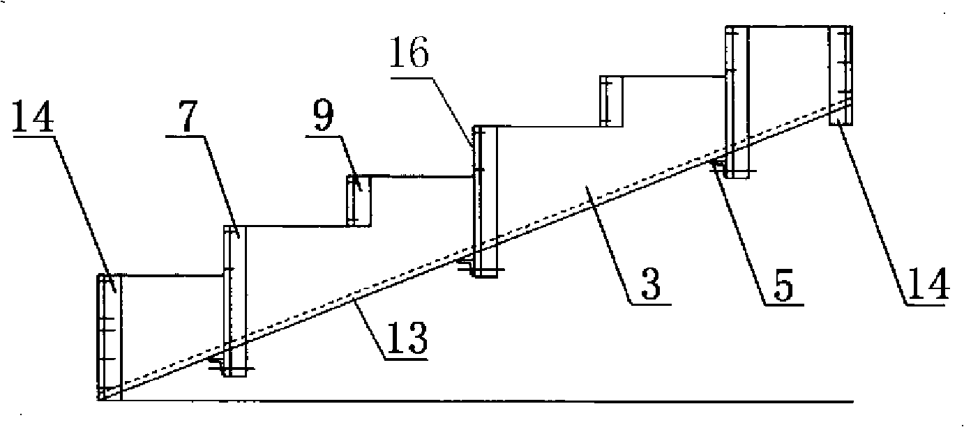 Reinforced concrete winding stairs die type formwork and its construction method