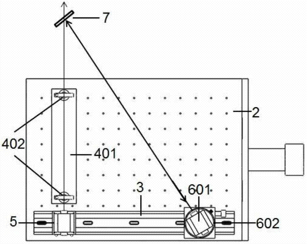 Auxiliary device for light path standard and angular adjustment and use method thereof