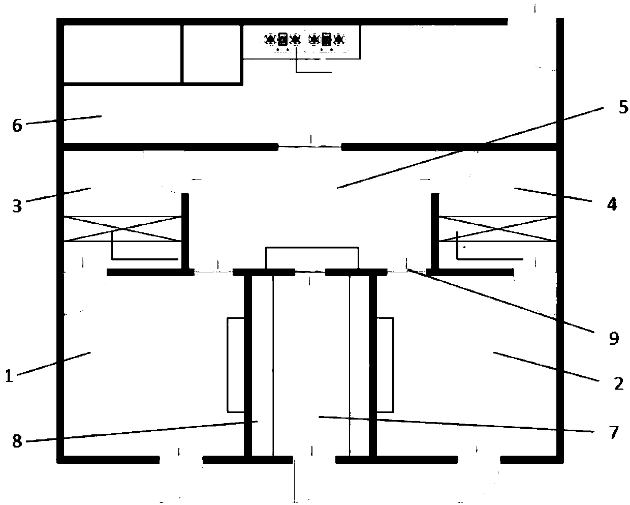 Medical cell preparing room and using method thereof