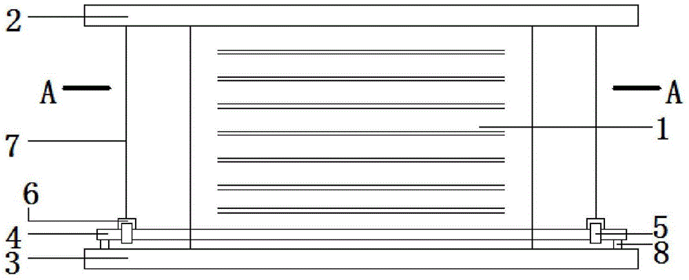 A separate sliding tension device for shock-isolation bearings