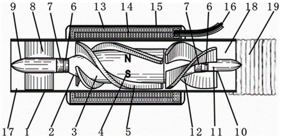 A heart-assisted axial flow blood pump