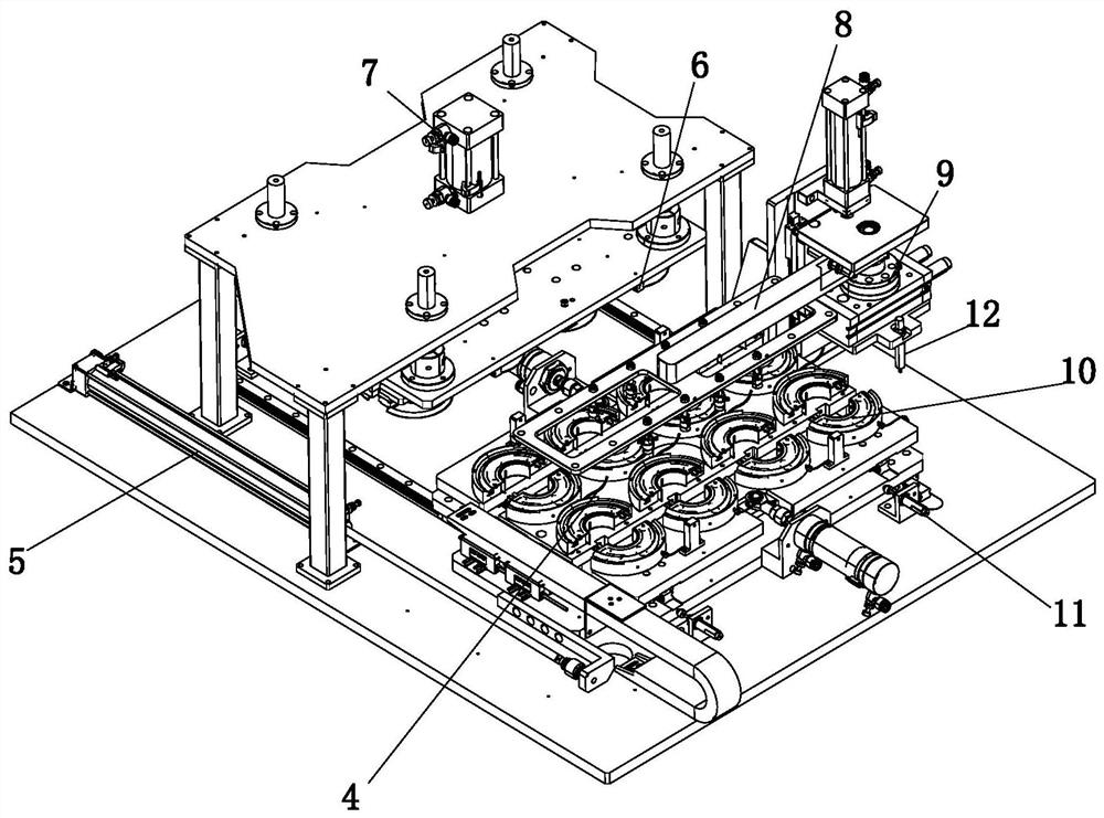 An automatic assembly machine for wall pipe components for air conditioners