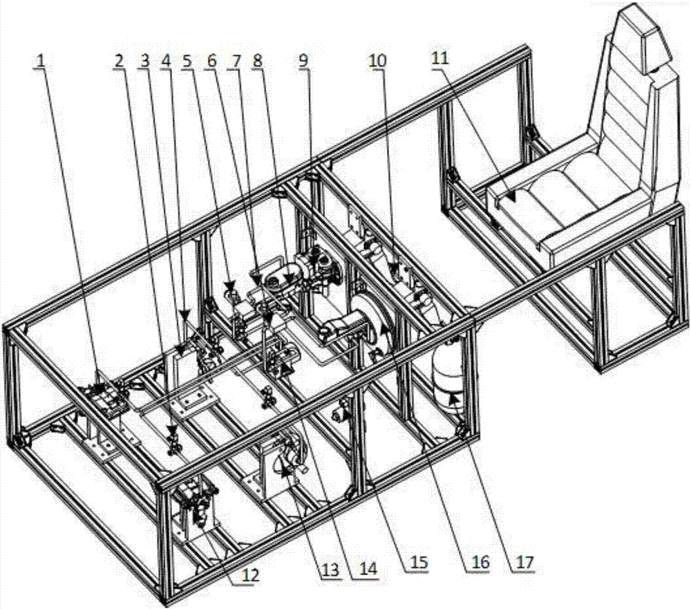 HILS (hardware-in-the-loop simulation) test bed for electromechanical brake booster and testing method