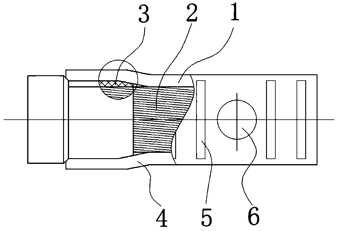 Electric energy transmission aluminum piece and machining process thereof