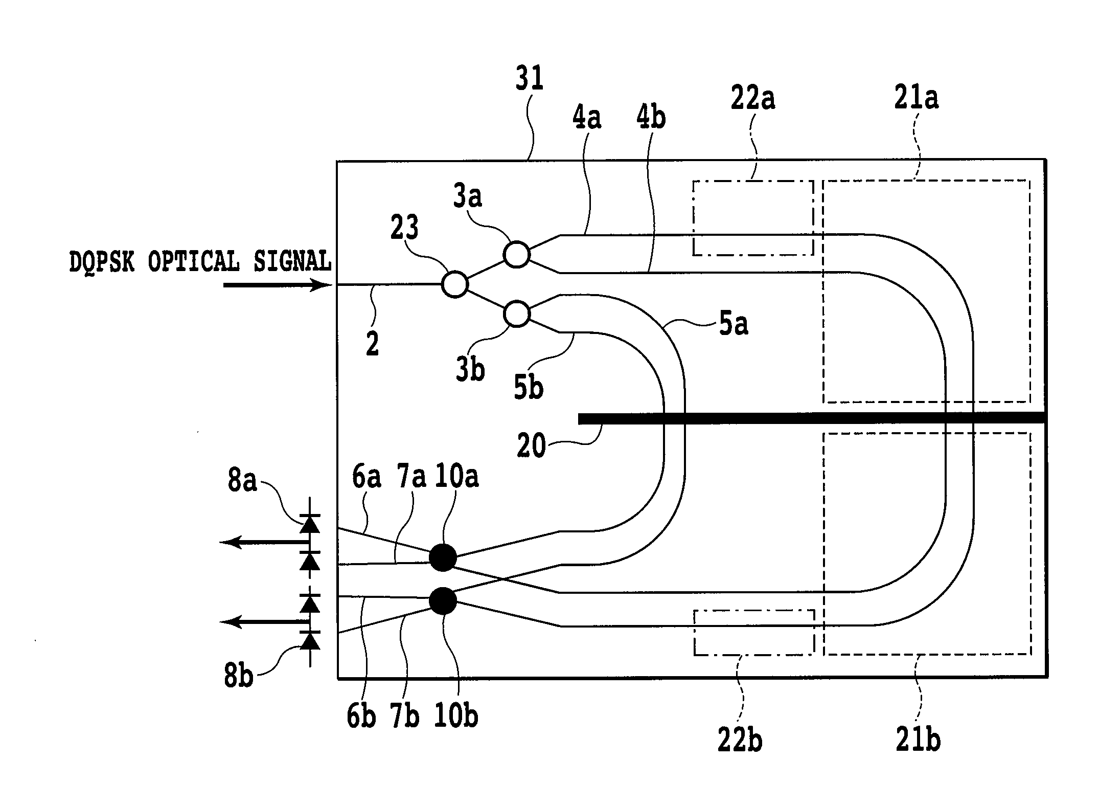 Optical delay line interferometer